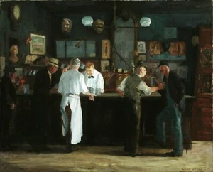 Stile VINTAGE - Quadro su bar di un pub irlandese - STAMPA 8""x10 - Foto 1 di 2
