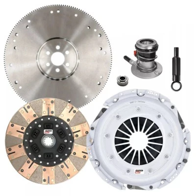 STAGE 3 DF CLUTCH KIT+SLAVE & FLYWHEEL for 88-92 FORD F150 F250 F350 XL XLT 5.8L - Image 1 of 4