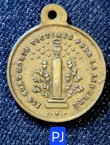 II è Rép.Belle Méd. Laiton 23,5m - Honneur à la Garde Nationale & à l'Armée 1848 - Picture 1 of 2