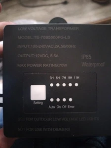 70W Landscape Lighting Transformer, Low Voltage Outdoor Landscape Light Trans... - Picture 1 of 3