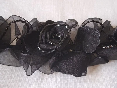 Galon Passementerie ancien 1,04 M x 6,5 cm - Photo 1/4