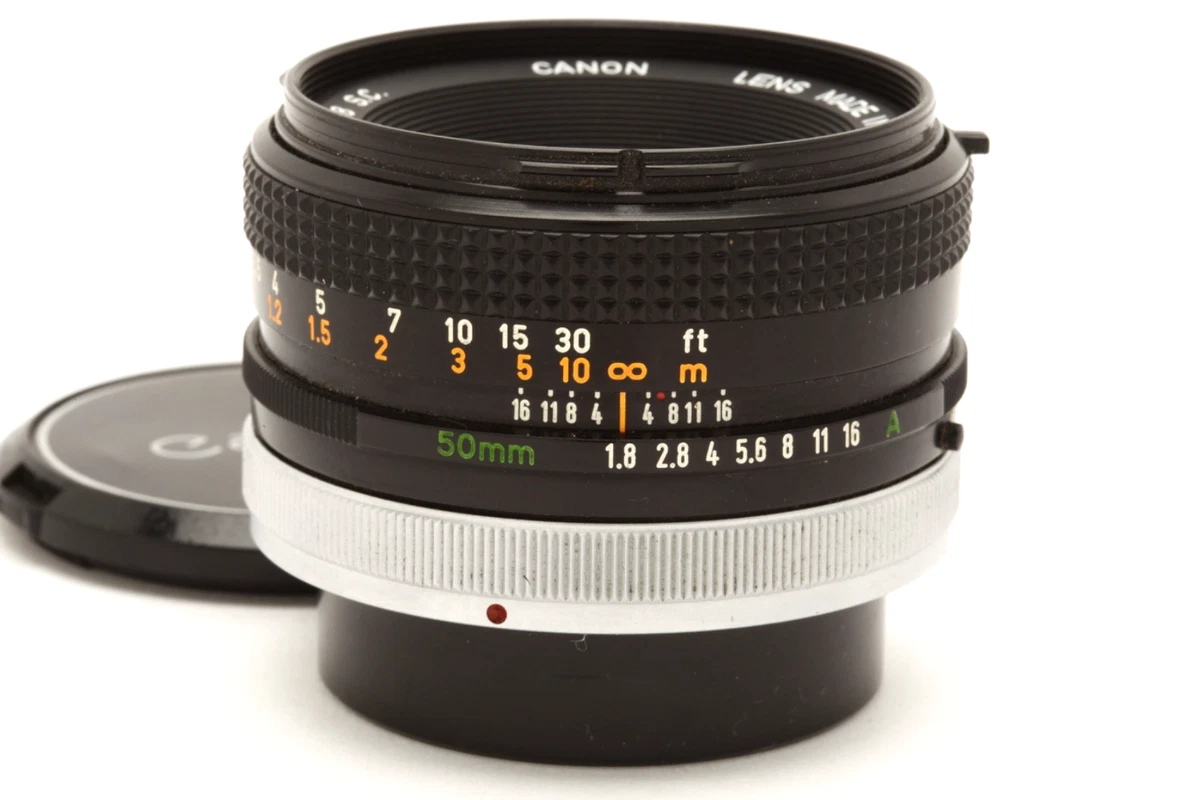 ストラップ付き美品 Canon A-1 + New FD 50mm F/1.8 オールドレンズ】レビュー：CANON FD 50mm F1.8 手軽に安価な