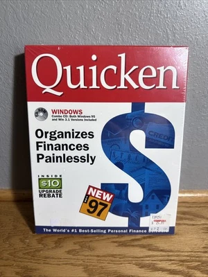 Sealed Quicken Finance Software 1997 For Windows 95 Win 3.1 CDROM - Image 1 of 2
