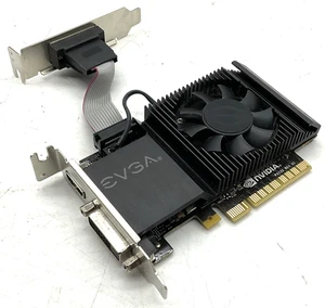 EVGA NVIDIA GT710 1GB PCIE VGA/DVI/HDMI Silent Graphics Card - Picture 1 of 2