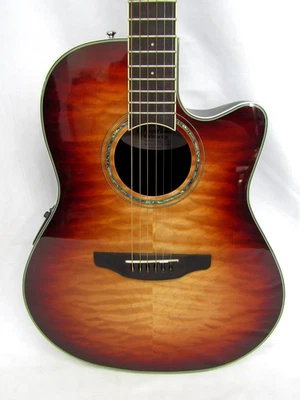 Ovation CS24X-7C Celebrity Acoustic Electric Guitar RH Cognac Burst - Image 1 of 4