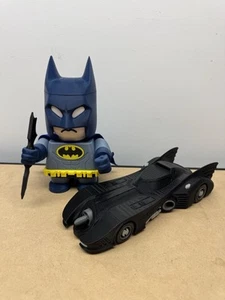 Batchunk And Batmobile 1989 Chunkable Chunky Toy Figurine Build Kit Kiln Batman - Picture 1 of 12