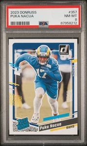 2023 Panini Donruss Puka Nacua #357 Football PSA 8 - Picture 1 of 2