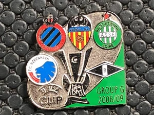 PINS BADGE FOOTBALL ASSE SAINT ETIENNE KOBENHAVN BRUGGE VALENCIA ROSENBORG UEFA - Picture 1 of 1