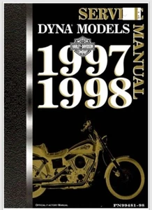 1997-1998 Harley Davidson Dyna Service Manual 544 pages - Picture 1 of 1