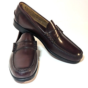 Florsheim 12 EE Penny Loafer, Dark Burgundy Vintage Leather, Slip On Dress Shoes