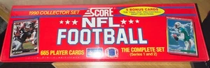 Punteggio 1990 set completo di carte ufficiale NFL 665 - sigillato in fabbrica - 5 carte bonus - Foto 1 di 1