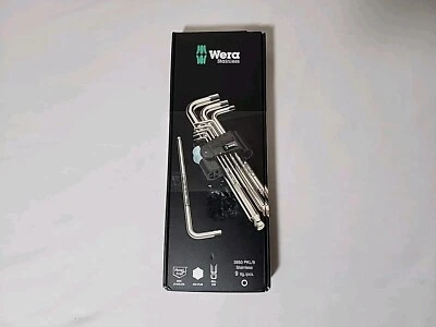 Wera 3950/9 Hex-Plus 1 SB Stainless Steel L-Key Set Metric 9 Pieces 05073544001 - Image 1 of 4