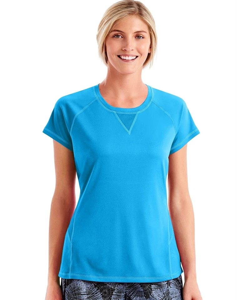 Hanes O9345 Women's Sport Performance Mesh Shirt Inset Tee NEW!! - Image 1 of 1