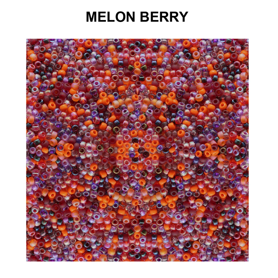 Cuentas de semillas japonesas Miyuki Rocailles redondas tamaños 15/0, 11/0, 8/0 * Colores mezclados Foto 1 de 1