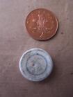 Vintage Gaming Token - Chinese / Asian  - Pottery  (item code ws13) double sided