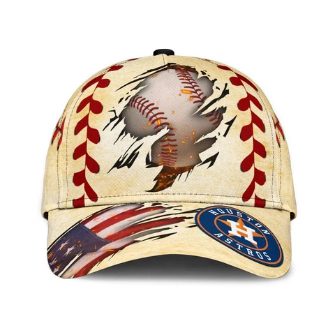 Houston Astros Cap Astros Baseball Cap US Flag Vintage Style Hat For Adults Gift Cover
