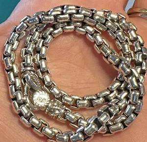 JAI by John Hardy QVC Necklace 16" Sterling Silver Box Chain 49.8 g GUC - Picture 1 of 9