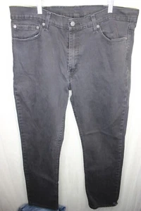 LEVIS 511 BLACK denim JEANS MENS 38X32 straight leg - Picture 1 of 5