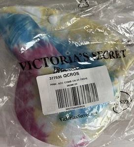 NWT/NIP WOMENS VICTORIA’S SECRET PINK COMBED COTTON BASEBALL CAP/HAT-TIE DYE - Picture 1 of 1