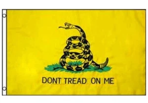 New 3’x5’ Polyester Gadsden Yellow Don't Tread On Me FLAG Grommets - Picture 1 of 3
