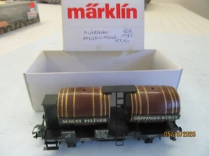 Coche de barril de vino Marklin H0 Museum 1991 "August Pflüger fuera de juego - Nuevo en caja - Imagen 1 de 7