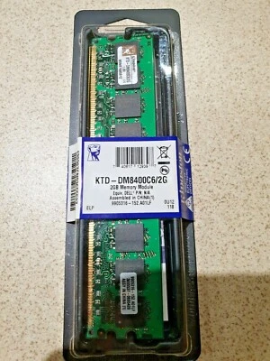 NEW Kingston 2GB PC 800MHz DDR2 RAM DESKTOP DIMM MEMORY KTD-DM8400C6/2G DDR2 - Image 1 of 4