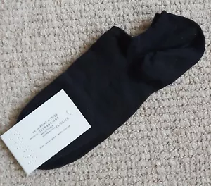 ARKET of STOCKHOLM 40-42 UK6-8 Black TRAINER LOW CUT SOCKS No Show Sweden Socks1 - Picture 1 of 6