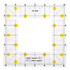 Plastic Patchwork Ruler Fabric Sewing Square Quilting Templates