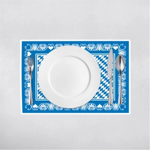 100x Tischset Bavaria in Blau aus Linclass® Airlaid 40 x 30 cm - Platzdeckchen - Bild 1 von 4