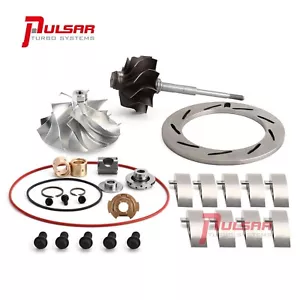 05-07 Ford 6.0L Powerstroke Billet GT3782VA Turbo Compressor Wheel+Rebuild Kit - Foto 1 di 13