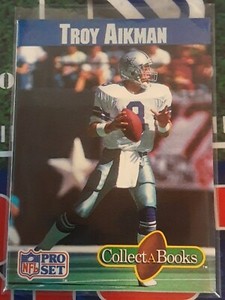 1990 Pro Set Collect-A-Books #17 Troy Aikman