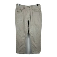 Gazman Mens Pants Size 32 Beige Straight With Pockets