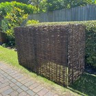 Wheelie Bin Screens Single Double Triple Garden Stores Willow Rattan Screening