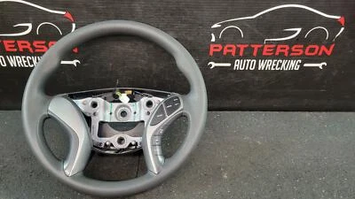 Hyundai Elantra 2014 volante de vinilo con control de accesorios negro Foto 1 de 4