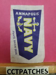 VINTAGE POST'S ROBENKLEIE ANNAPOLIS MARINEBLAU AUFNÄHER - Bild 1 von 2