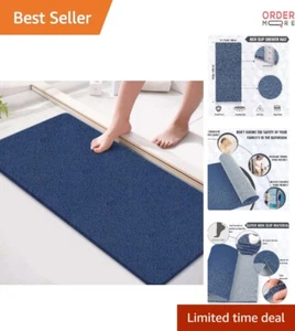 Loofah Shower Mat Non Slip PVC 15.7x36 Inch Exfoliating Bath Mat for Safety - Picture 1 of 6