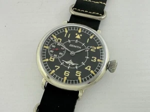 Zenith Laco Aviator FLIEGER Luftwaffe Pilots WWII Vintage 1939-1945 Swiss Watch - Picture 1 of 14