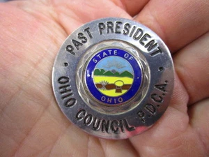 Vintage Ohio Council P.D.C.A. Past President Badge / HIGH QUALITY!! - Picture 1 of 2