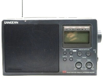 Vtg Sangean CC Radio WX AM FM TV Weather 4 Band Parts or Repair - Image 1 of 4
