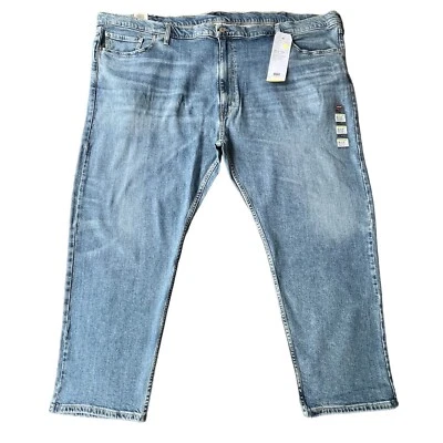 Levi's 502 Flex Eco Taper Mens 56x30 Blue Jeans Big & Tall Stretch Regular Fit - Image 1 of 4