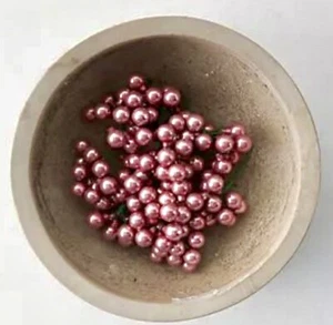 140 ANTHROPOLOGIE MINI GLASS TIE ON BAUBLE CHRISTMAS HOLIDAY TREE ORNAMENTS PINK - Picture 1 of 4
