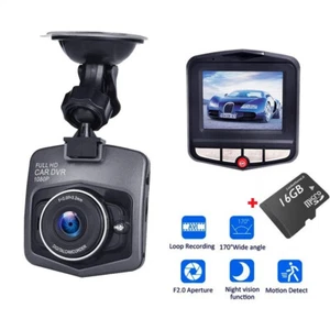 CAMERA CAR DASHCAM GO-PRO VIAGGIO INCIDENTI TELECAMERA AUTO SCATOLA NERA tf 16gb - Foto 1 di 8