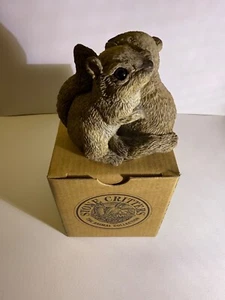 Stone Critters Two Baby Squirrels Figurine #SCB-10 United Design Corp 1994 Rare - Picture 1 of 4