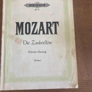 Die Zauberflöte, KV 620, Klavierauszug Wolfgang Amadeus Mozart Edition Peters - Bild 1 von 5