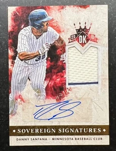 2015 Diamond Kings Sovereign Signatures Materials Danny Santana #11 18/99 - Picture 1 of 2