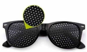 Ayurveda grid glasses vision correction eye training pinhole glasses visual new - Picture 1 of 11