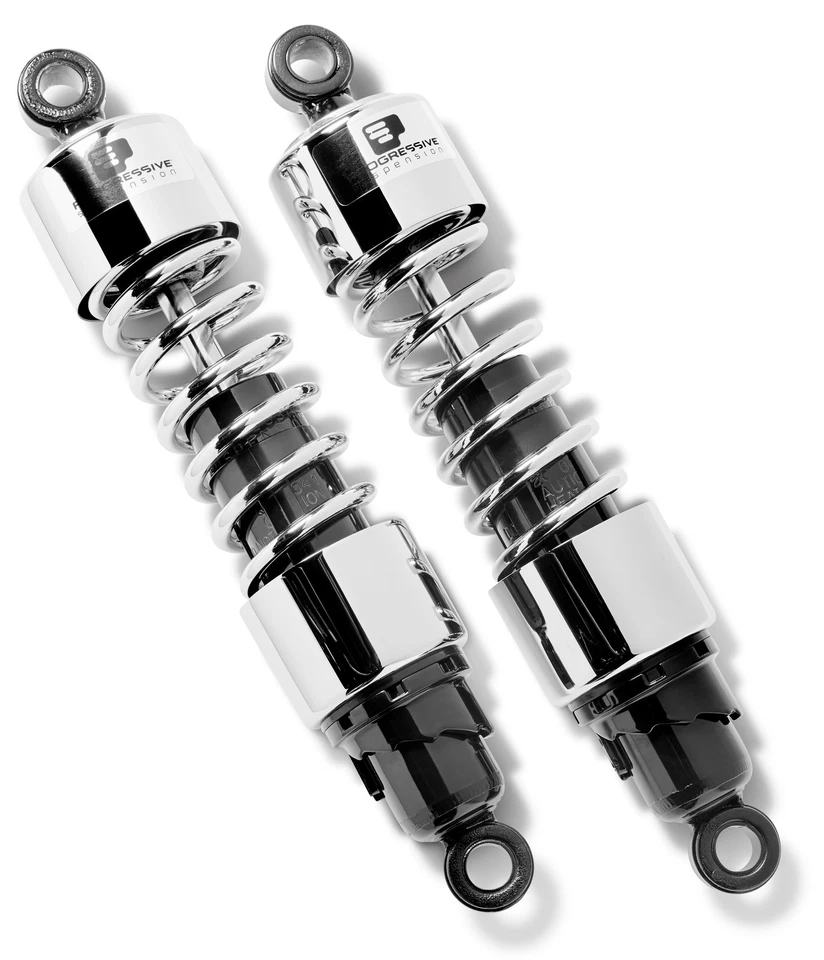 Progressive 412 Series Chrome 11.5" Rear Shocks 2006+ Harley Touring 412-4074C - Image 1 of 1
