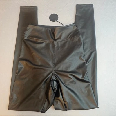 Leggings Offline by Aerie Real Luxe imitación cuero para mujer S pequeños negros nuevos con etiquetas L260 Foto 1 de 4