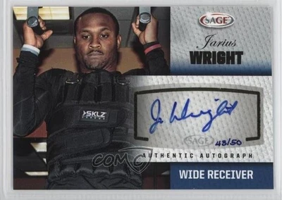 2012 SAGE Auto Auto Platinum /50 Jarius Wright #A49 Rookie Auto RC - Image 1 of 2