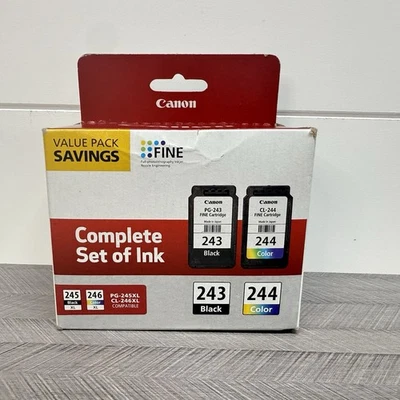 Canon PG-243 / CL-244 Original Ink Cartridge Value Pack Black, Color New Sealed - Image 1 of 4